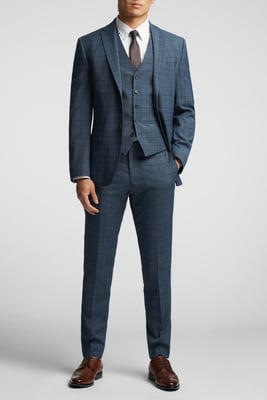 Check Tailored Fit Suit Jacket