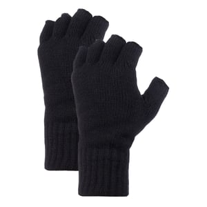 Herrhandskar utan fingrar med thermofleece-foder