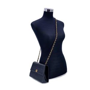 Chanel Vintage Leren Schoudertas Trapezio