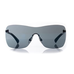 Shield quilted sunglasses in blue