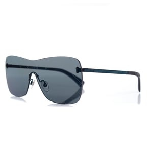 Shield quilted sunglasses in blue