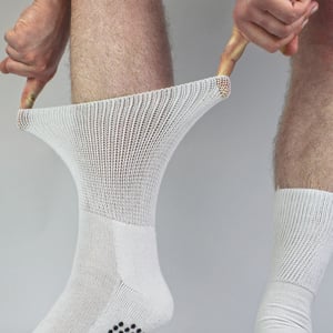 4 Pack Bamboo Diabetic Socks With Grips for Men and Women