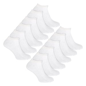 12-pack Heren 100% Katoenen Sneakersokken