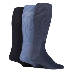 3 Pack Ladies Knee High Soft Bamboo Diabetic Socks