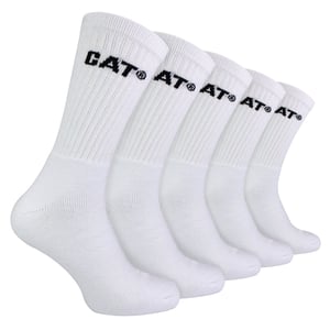 Mens 5 Pack Durable Cotton Performance Work Socks
