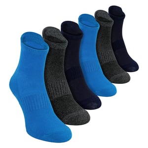 6-pack Yoga Pilates halkfria strumpor för herrar | Andningsaktiva, dämpade gymsockor