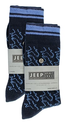 4 Pack Mens Cotton Dress Socks | Spirit Square Knit Socks