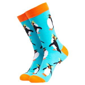 Bird Pattern Novelty Cotton Socks for Adults