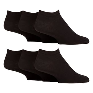 6 Pack Mens Diabetic Trainer Socks | Cushioned Foot Wide Ankle Socks