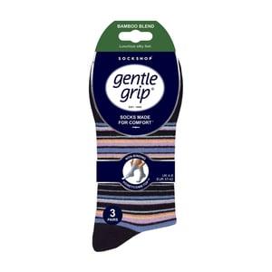6 Pack Ladies Non Elastic Loose Top Bamboo Socks