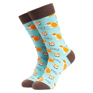 Dog Pattern Novelty Unisex Funny Dress Socks