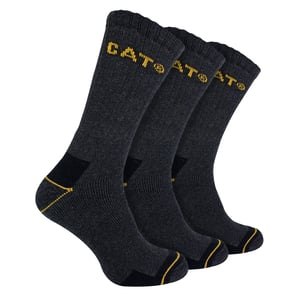 Mens 3 Pack Real Work Socks with Cushioned Heel & Toe