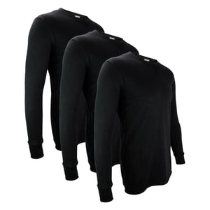 3-pack herrar termiska underkläder topp | vinter baslager långärmad topp
