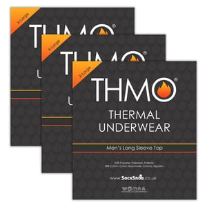 3 Pack Mens Thermal Underwear Top | Winter Base Layer Long Sleeve Top