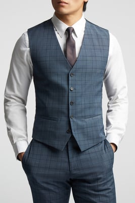 Soft Check Waistcoat