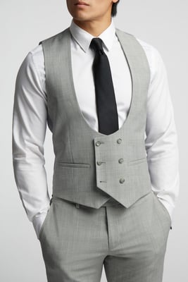Check Tailored Fit Waistcoat