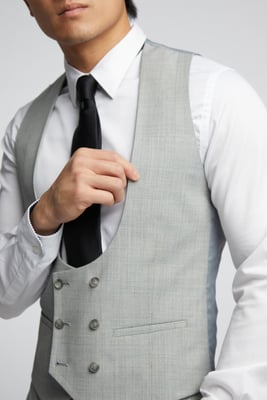 Check Tailored Fit Waistcoat