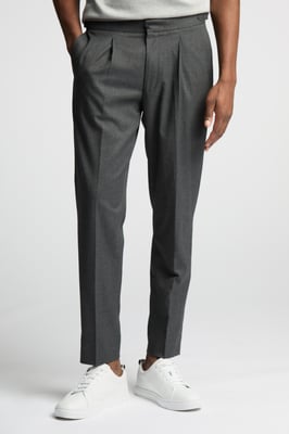 Drawstring Trousers With Turn Up
