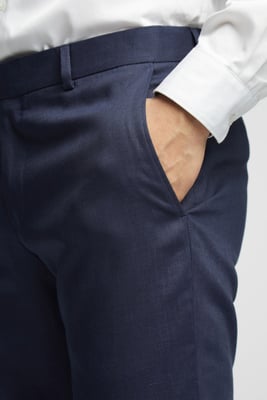 Linen Tailored Fit Suit Trouser