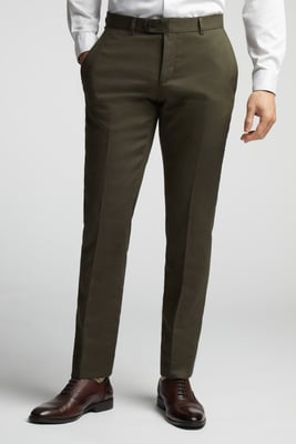 Linen Tailored Fit Suit Trousers