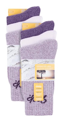 Ladies 6 Pack Hiking Boot Socks | Cotton Socks for the Outdoors