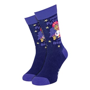Novelty Unisex Cotton Socks with Slogans
