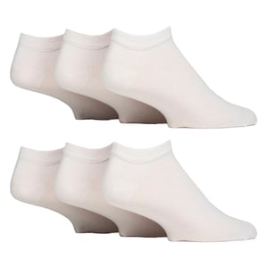 6 Pack Mens Diabetic Trainer Socks | Cushioned Foot Wide Ankle Socks