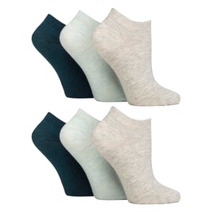 6 Pack Womens Diabetic Trainer Socks | Extra Wide Socks for Swollen Feet