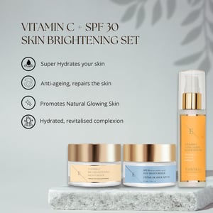 VITAMIN C + COLLAGEN ELIXIR SERUM 60ML + Vitamin C Bio Brightening Moisturiser 50ml+SPF 30 Hyaluronsyra Dagkräm 50ml