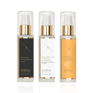 Vitamin C + Collagen Elixir Serum 60ml + Hyaluronsyra & Collagen Serum - 60ml + Anti-Wrinkle Elixir Serum 24k Gold - 60ml