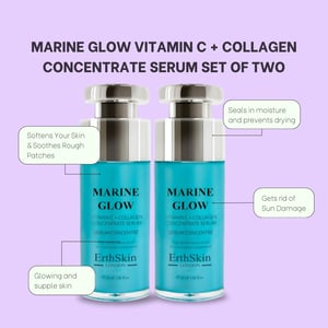 2x Marine Glow C-vitamin + kollagenkoncentrat Serum 30ml