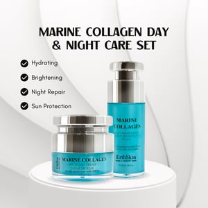 Marine Collagen SPF50 day cream 50ml + Marine Collagen Night Repair serum 30ml