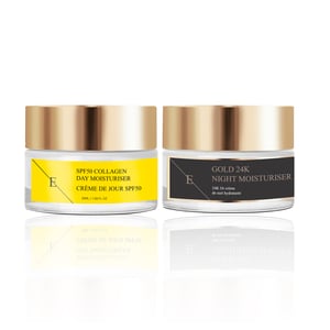 SPF50 KOLLAGEN DAGKRÄM 50ML + ANTI-RYNK NATTUR 24K GULD - 50ml