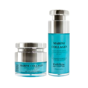 Marin Kollagen Nattkräm 50ml + Marin Kollagen Nattreparationsserum 30ml