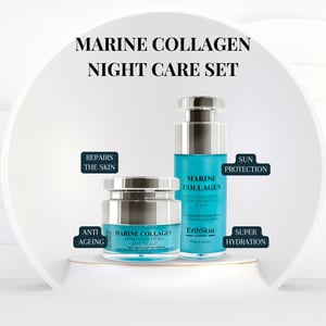 Marin Kollagen Nattkräm 50ml + Marin Kollagen Nattreparationsserum 30ml