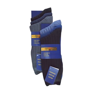 6 Pack Mens 100% Egyptian Cotton Dress Socks