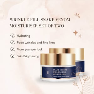 2x Wrinkle Fill Snake Venom Moisturiser 50ml
