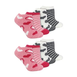 8 Pak Dames Dierenprint Lage Cosy Sokken