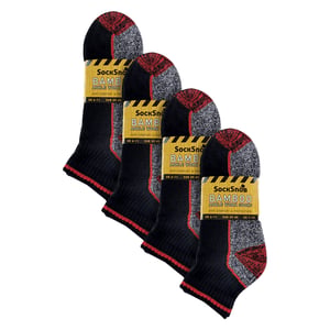 12 Pairs Short Bamboo Work Socks for Men