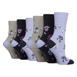 6 Pairs Ladies Non Elastic Soft Top Diabetic Socks
