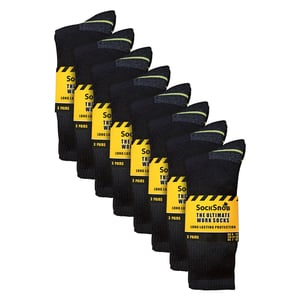 24 Pairs Mens Multipack Ultimate Cotton Rich Work Socks