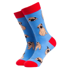 Dog Pattern Novelty Unisex Funny Dress Socks