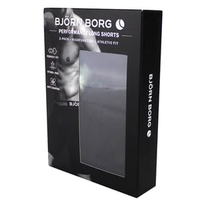 2-pack Performance fukttransporterande boxershorts med långa ben för män