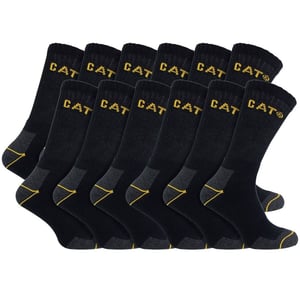 12 Pack Unisex Heavy Duty Work Socks for Steel Toe Boots