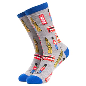 London France Design Cotton Novelty Unisex Socks
