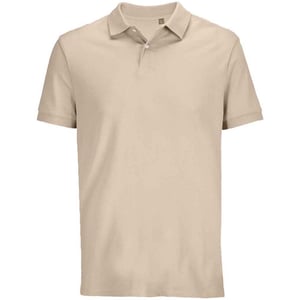 SOLS Unisex Adult Pacific Pique Twin Needle Stitch Polo Shirt (Linen)