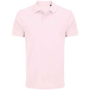 SOLS Unisex Adult Pacific Pique Twin Needle Stitch Polo Shirt (Pale Pink)