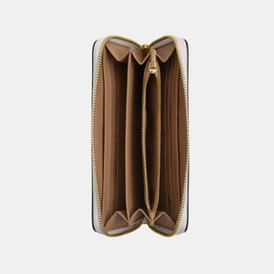 Long Zip Around Wallet in Signature Canvas