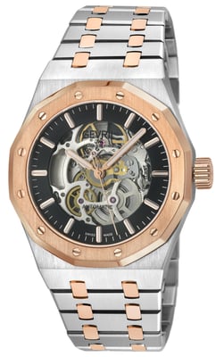 Gevril 49421B Men's Gotham Swiss Swiss Made Automatic, PO24 Skeleton Watch