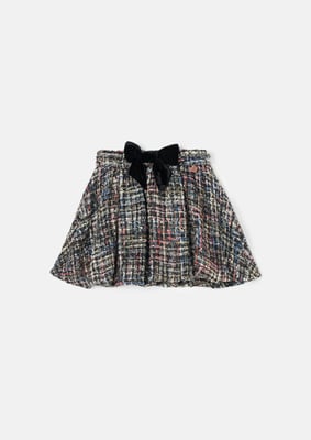 Dancia Black Tweed Skirt